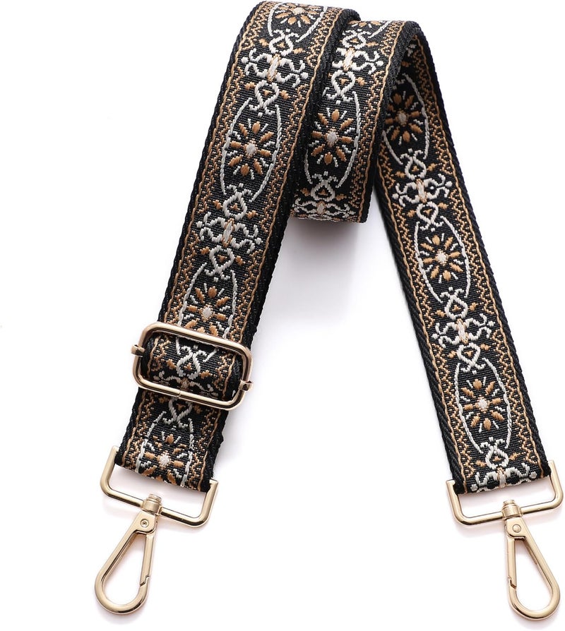 S-Jacorry Purse Strap Replacement Crossbody Wide Shoulder Strap Adjustable Canvas Straps Handbag Strap Replacement Belts - Image 1